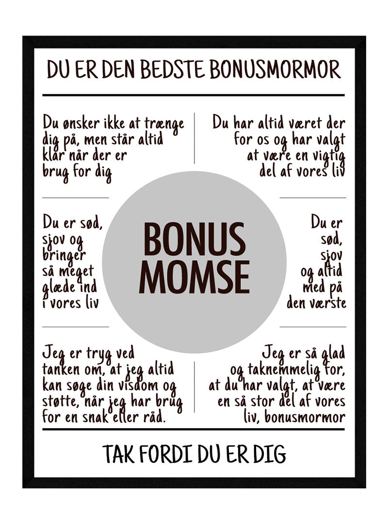 Bonusmomse Plakat