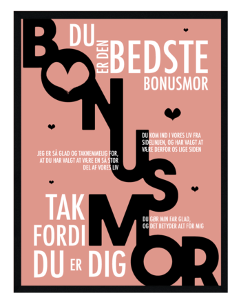 Bonusmor Plakat Personlig Plakat