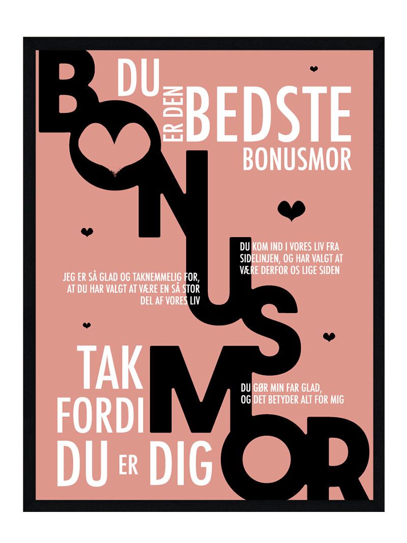 Bonusmor Plakat Personlig Plakat