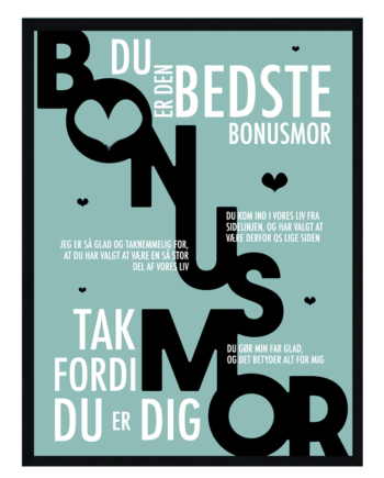 Bonusmor Plakat Personlig Plakat