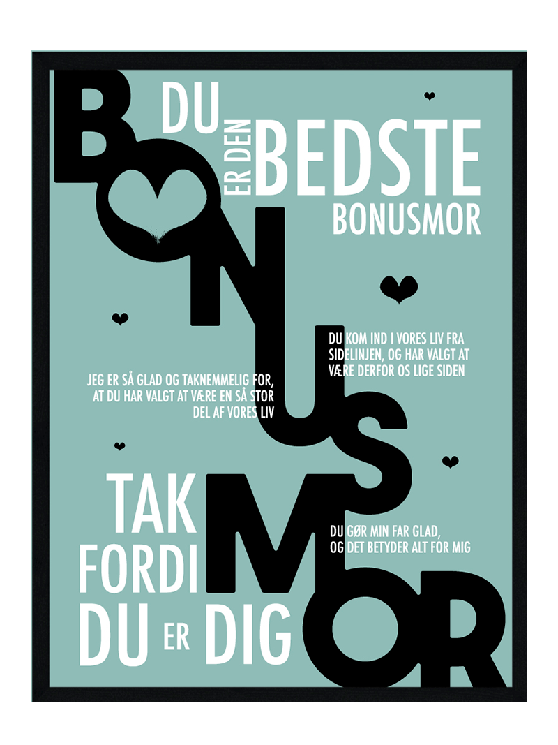 Bonusmor Plakat Personlig Plakat