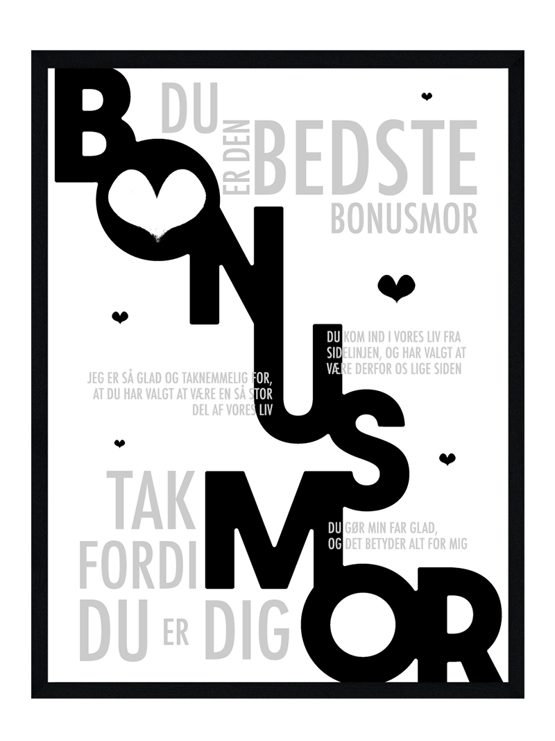 Bonusmor Plakat Personlig Plakat