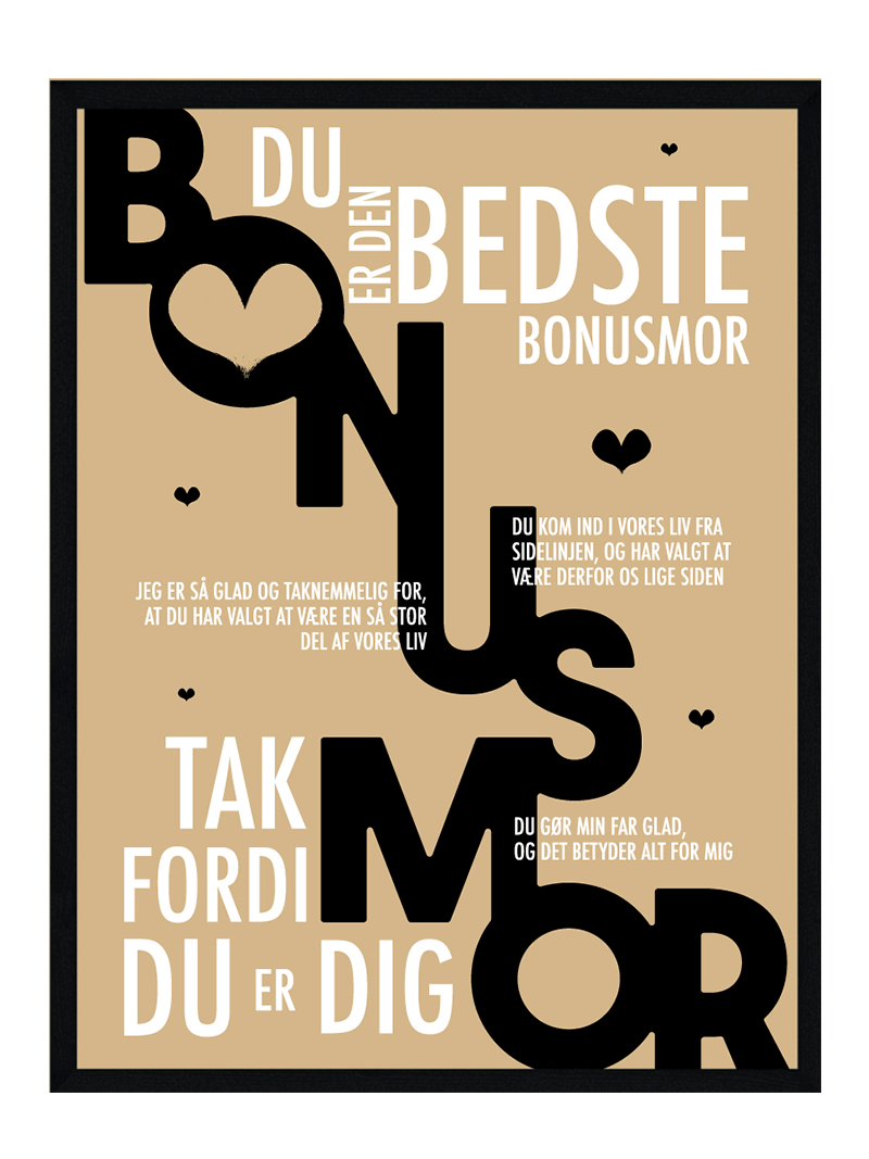 Bonusmor Plakat Personlig Plakat