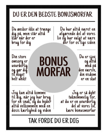 Bonusmorfar Plakat