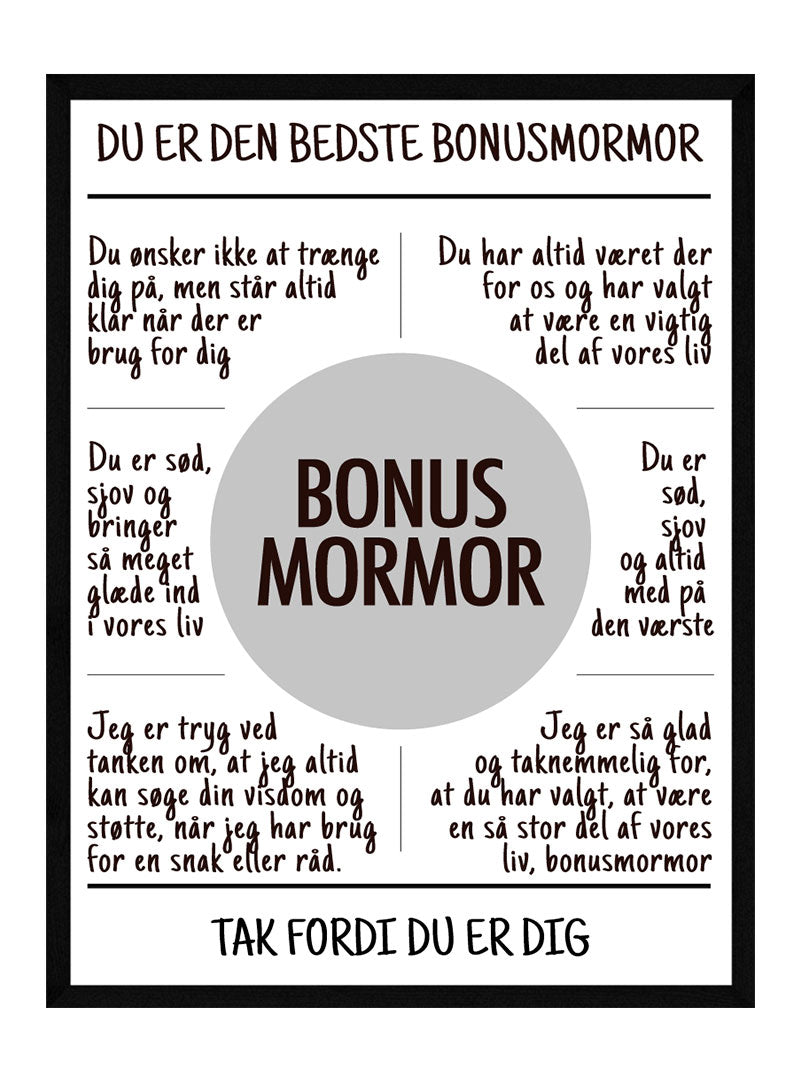 Bonusmormor Plakat