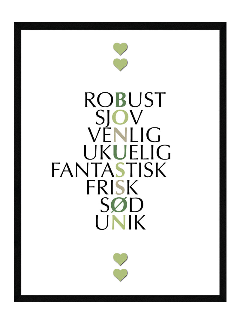 Bonussøn Citat Plakat