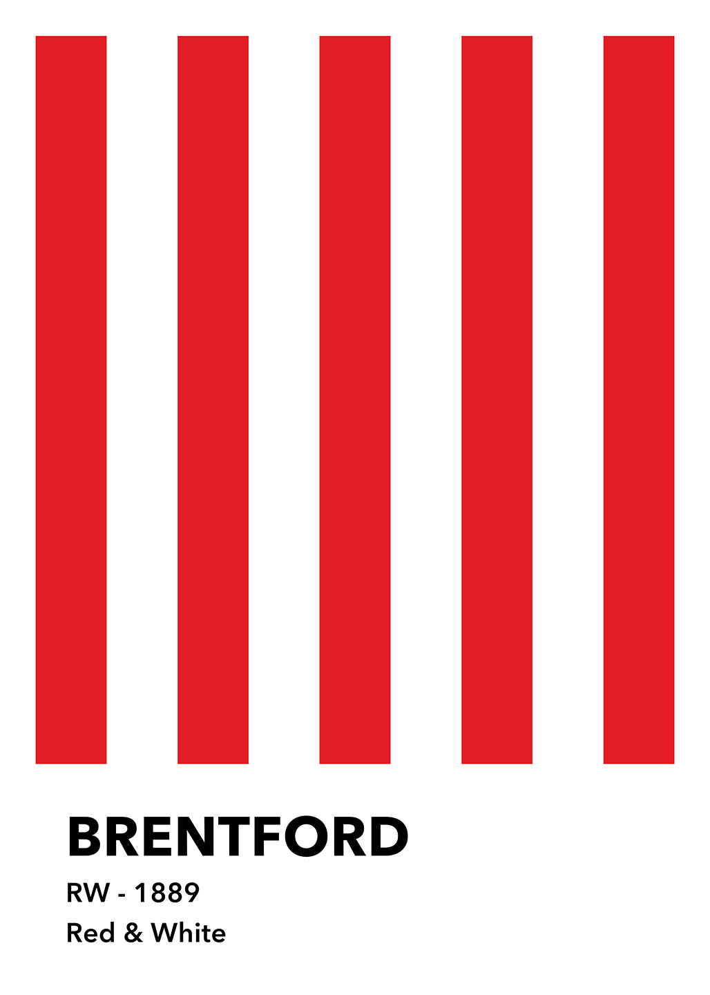 Brentford Red White Af Olé Olé