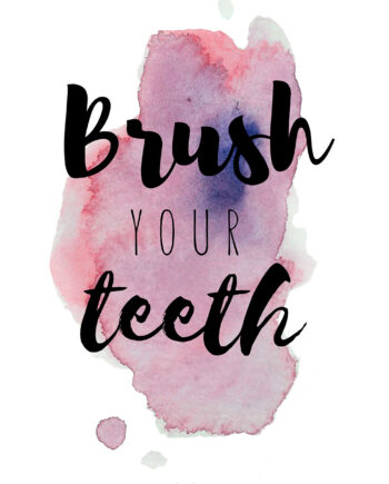 Brush Your Teeth Lilla Af Pluma Posters