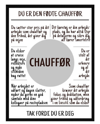 Chauffør Plakat