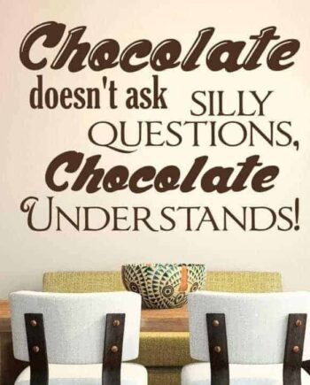 Chocolate Understands Wallsticker