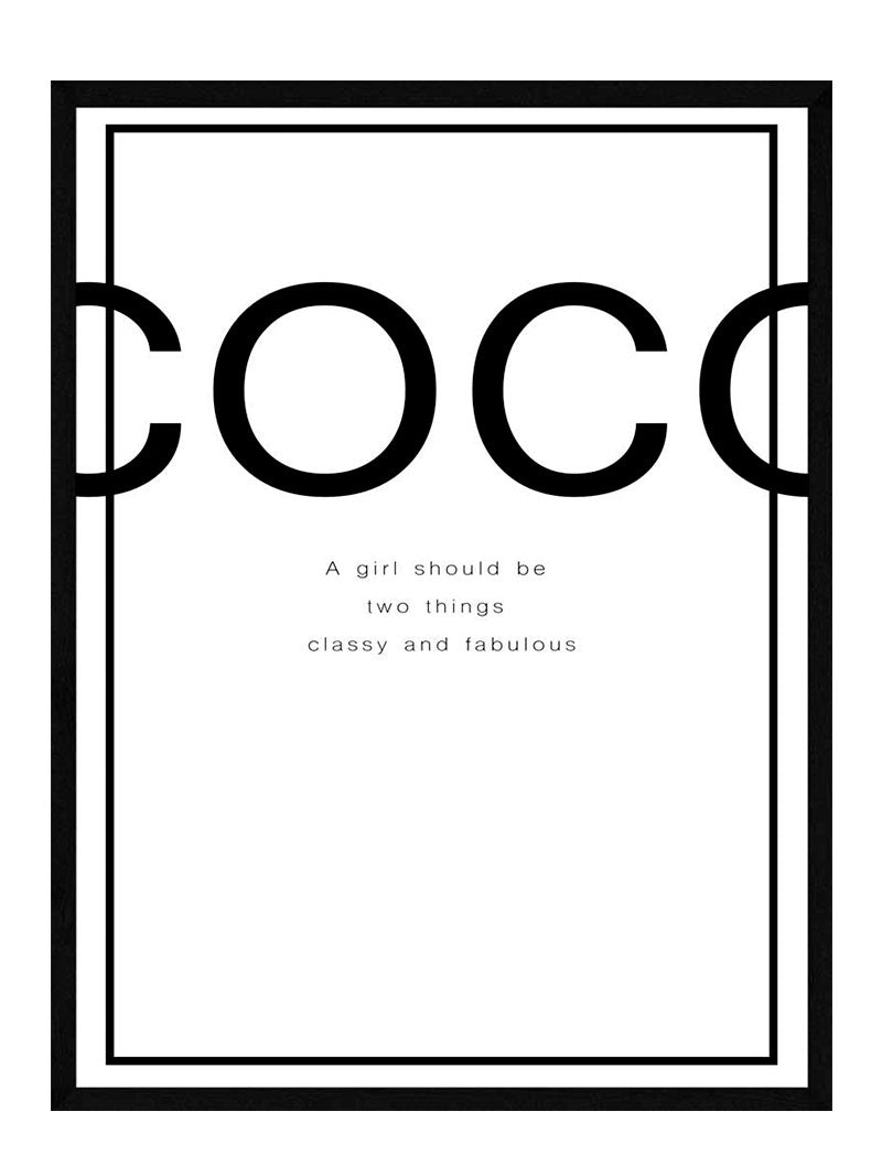 Coco Chanel Plakat