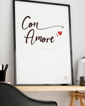 Con Amore-plakat 21   29    A4  Kr  199 -