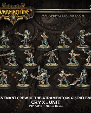 Cryx Ally: Revenant Crew Of The Atramentous     Riflemen Unit  15  Pip-34119