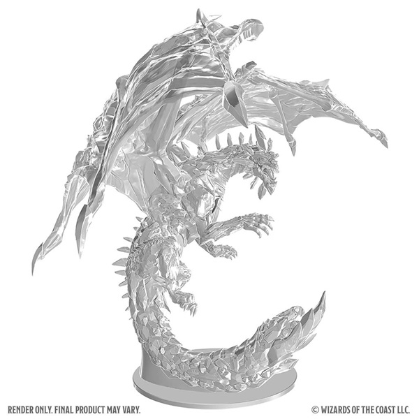 Dungeons Dragons Nolzur Marvelous Miniatures: Adult Amethyst Dragon Wzk90864
