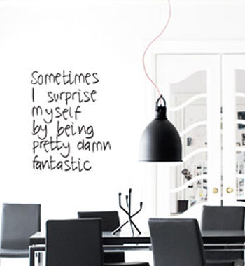 Damn Fantastic Wallsticker Af Diana Lovring  45x57 Cm