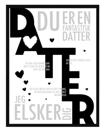 Datter Plakat Personlig Plakat