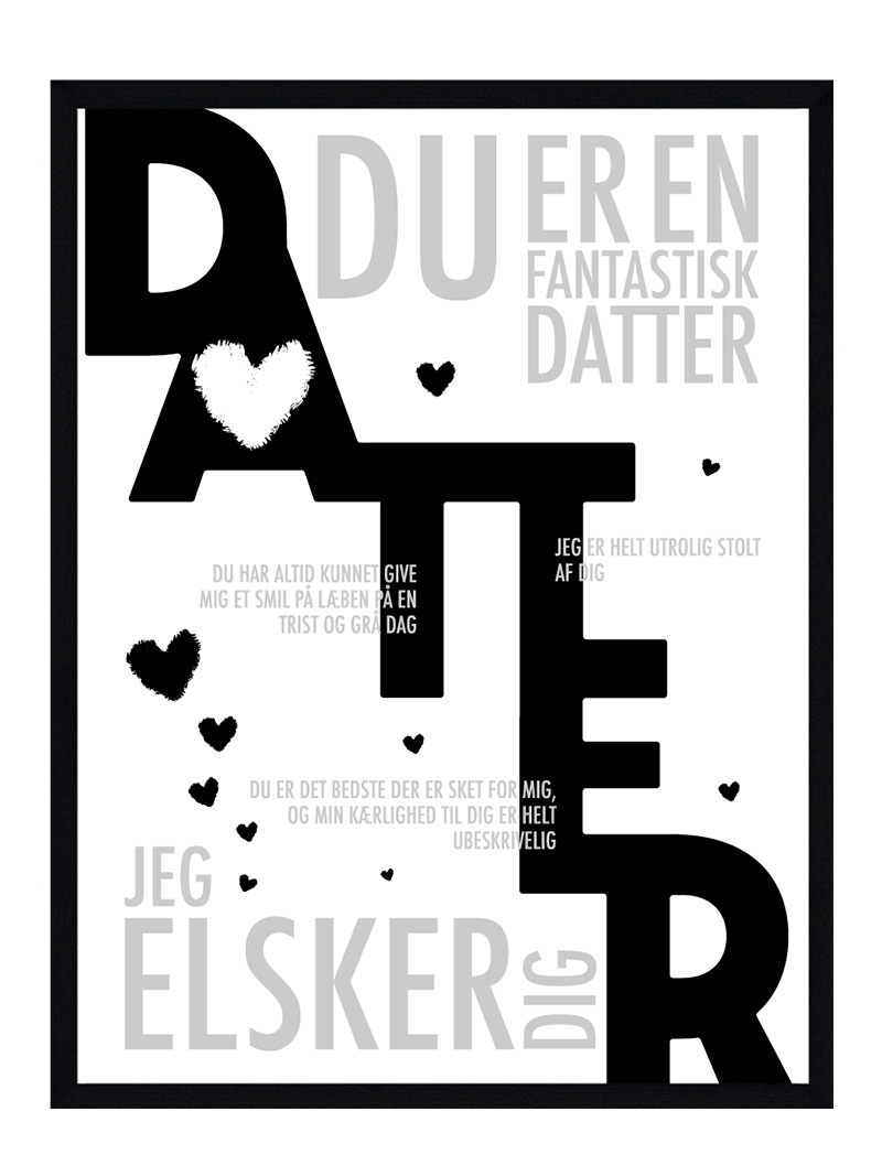 Datter Plakat Personlig Plakat