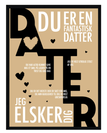Datter Plakat Personlig Plakat