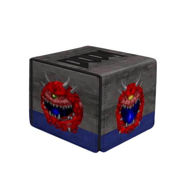 Deck Box Premium Alcove Edge Box Leatherette : Doom Cacodemon Ultra Pro 16622