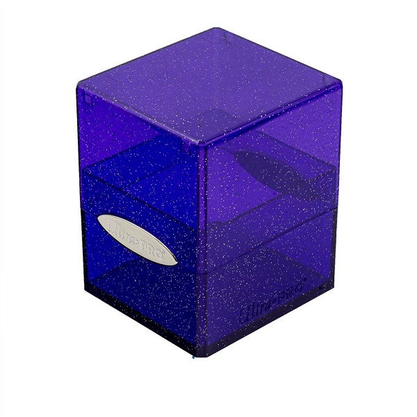 Deck Box Satin Cube: Glitter Purple Lilla Ultra Pro 16010