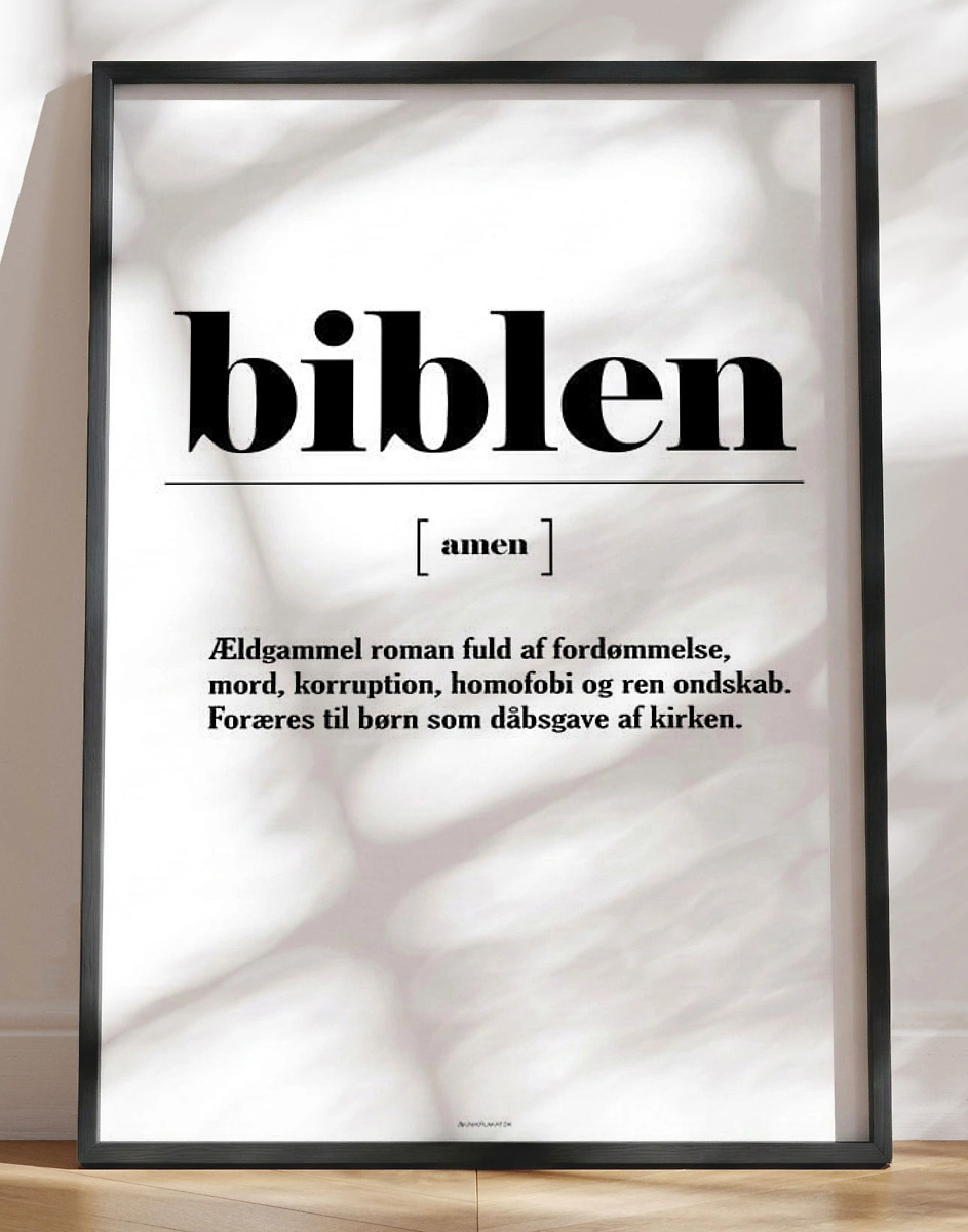 Definitionsplakat Biblen