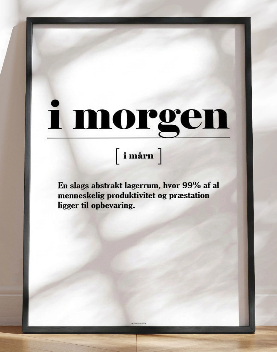 Definitionsplakat   Morgen