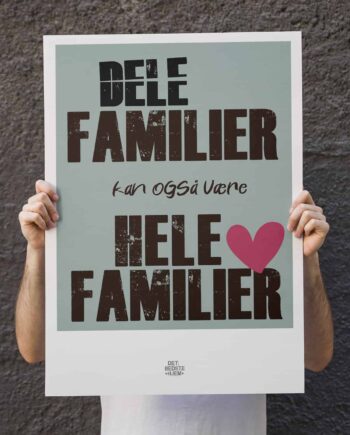 Delefamilier-plakat 21   29    A4  Kr  199 -
