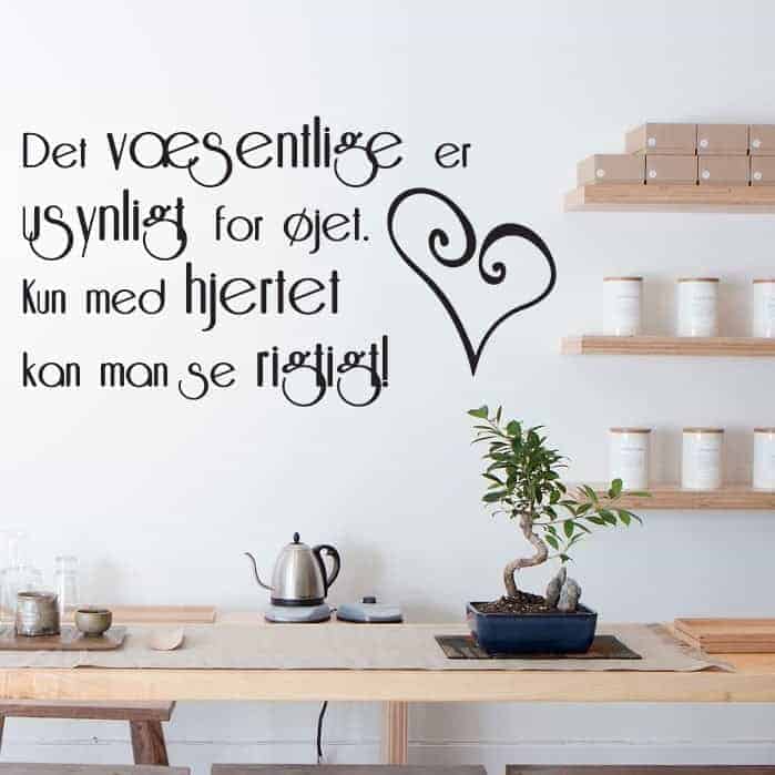 Det Væsentlige Wallsticker