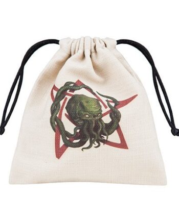 Dice Bag Call Of Cthulhu: Beige Back    Head Of Mighty Cthulhu  Terningepose  Qws-bcth104