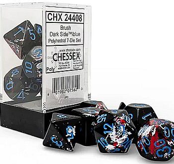 Dice Terninges 195 166     Terninger Brush Dark Side With Blue