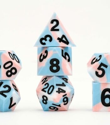 Dice Terninges 195 166     Terninger Fanroll Metallic Dice Games: Pride Transgender Flag