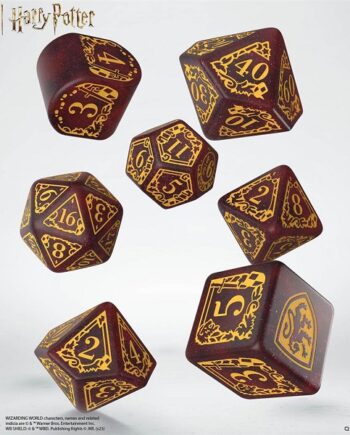 Dice Terninges 195 166     Terninger Harry Potter Gryffindor Modern Glittering Burgundy With Gold