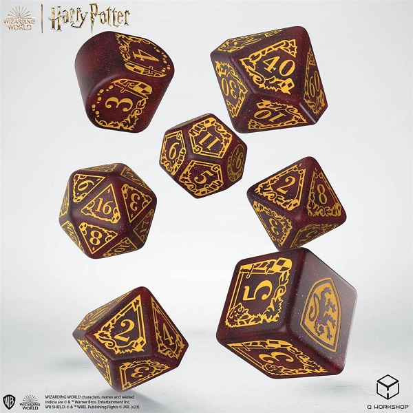 Dice Terninges 195 166 Terninger Harry Potter Gryffindor Modern Glittering Burgundy With Gold