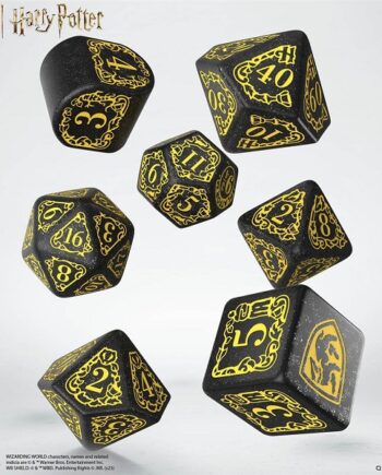 Dice Terninges 195 166     Terninger Harry Potter Hufflepuff Modern Glittering Black With Yellow