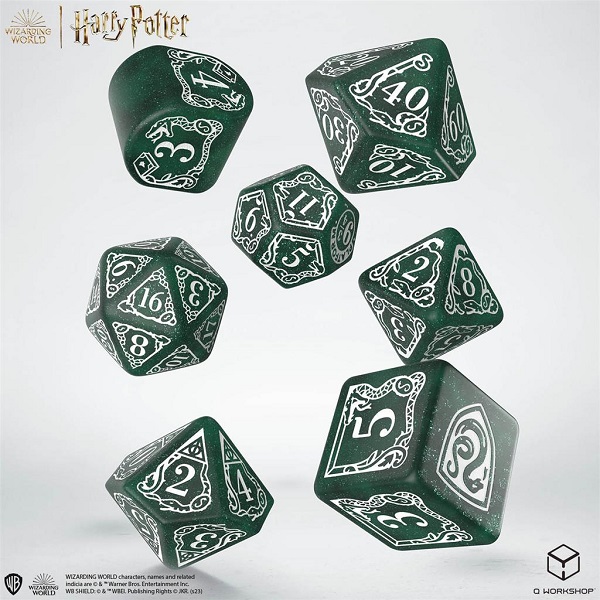 Dice Terninges 195 166 Terninger Harry Potter Slytherin Modern Dark Green With White