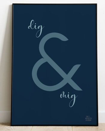 Dig Og Mig-plakat 21   29    A4  Kr  199 -