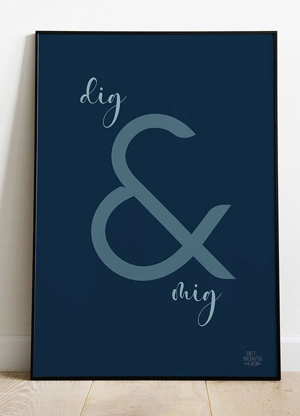 Dig Og Mig-plakat 21 29 A4 Kr 199 -