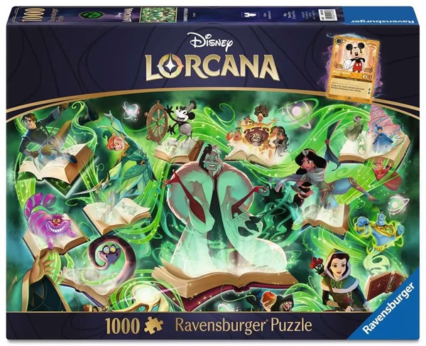 Disney Lorcana: Glimmers Of The Realm: Emerald Jigsaw Puzzle 1000 Pieces