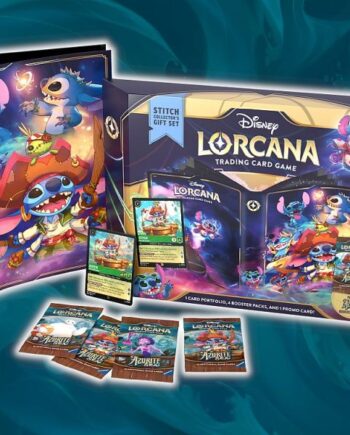 Disney Lorcana Tcg: Set   Azurite Sea Stitch Collector   Gift Set    Booster Packs    -pocket Mappe