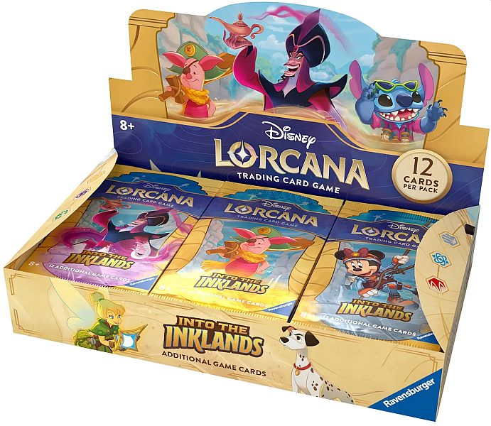 Disney Lorcana Tcg: Set 03 Into The Inklands Booster Display Box Med 24 Pakker