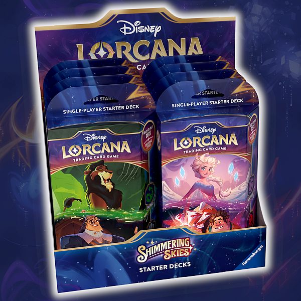 Disney Lorcana Tcg: Set Shimmering Skies Starter Deck Display Decks