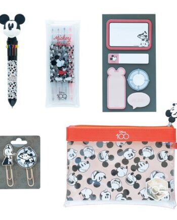 Disney Mickey 100 Anniversary Pencil Case Stationery Set