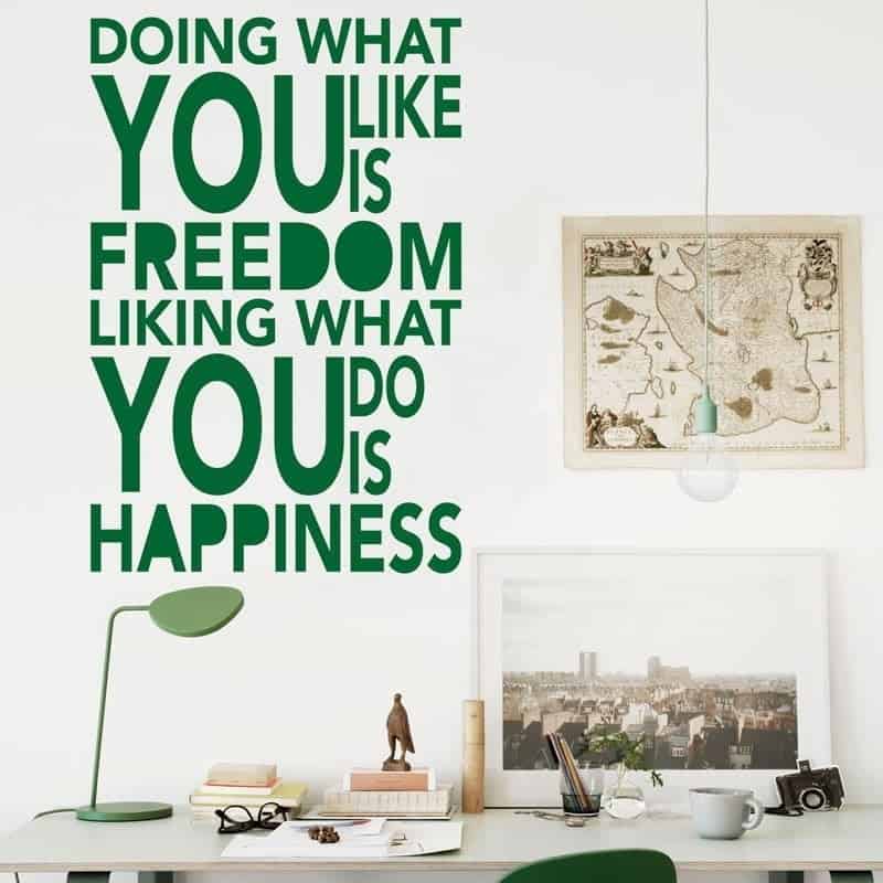 Doing What Wallsticker