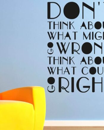 Don   Think Wallsticker