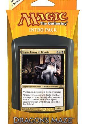 Dragon   Maze Intro Pack Deck Orzhov Power Teysa  Envoy Of Ghosts   Boosters Pr  Deck   Mtg Dgm