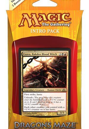 Dragon   Maze Intro Pack Deck Rakdos Revelry Exava  Rakdos Blood Witch   Boosters Pr  Deck   Mtg Dgm
