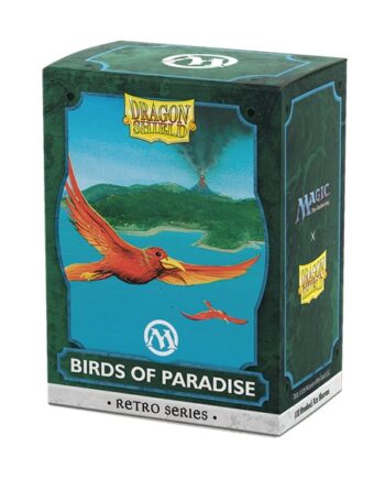 Dragon Shield Deck Protectors Brushed Art Sleeves: Magic: The Gathering Retro Series: Birds Of Paradise 100 Lommer Dragonshield Sleeves  At-16535