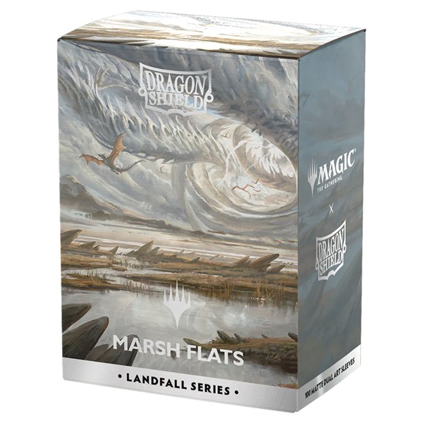 Dragon Shield Deck Protectors License Sleeves: Magic: The Gathering Landfall Series: Marsh Flats 100 Lommer Dragonshield Sleeves At-16505