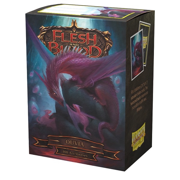 Dragon Shield Deck Protectors Matte Art Sleeves: Flesh And Blood: Ouvia 100 Lommer Dragonshield Sleeves At-16059