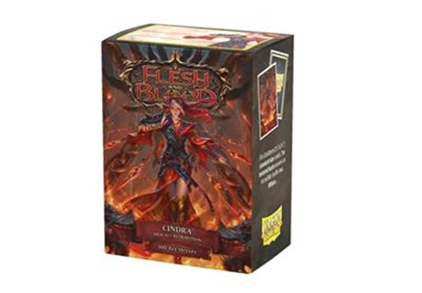 Dragon Shield Deck Protectors Matte Art Sleeves: Flesh And Blood The Hunted: Cindra Dracai Of Retribution 100 Lommer Dragonshield Sleeves At-16146